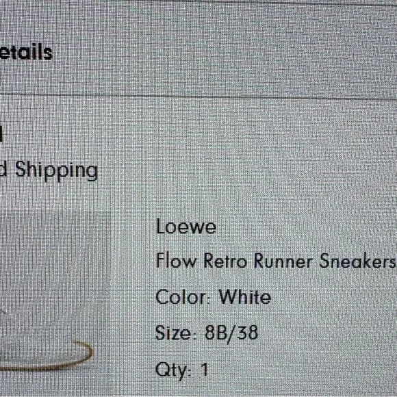 Loewe Flow Retro Sneakers - 8/38 White - Picture 9 of 10